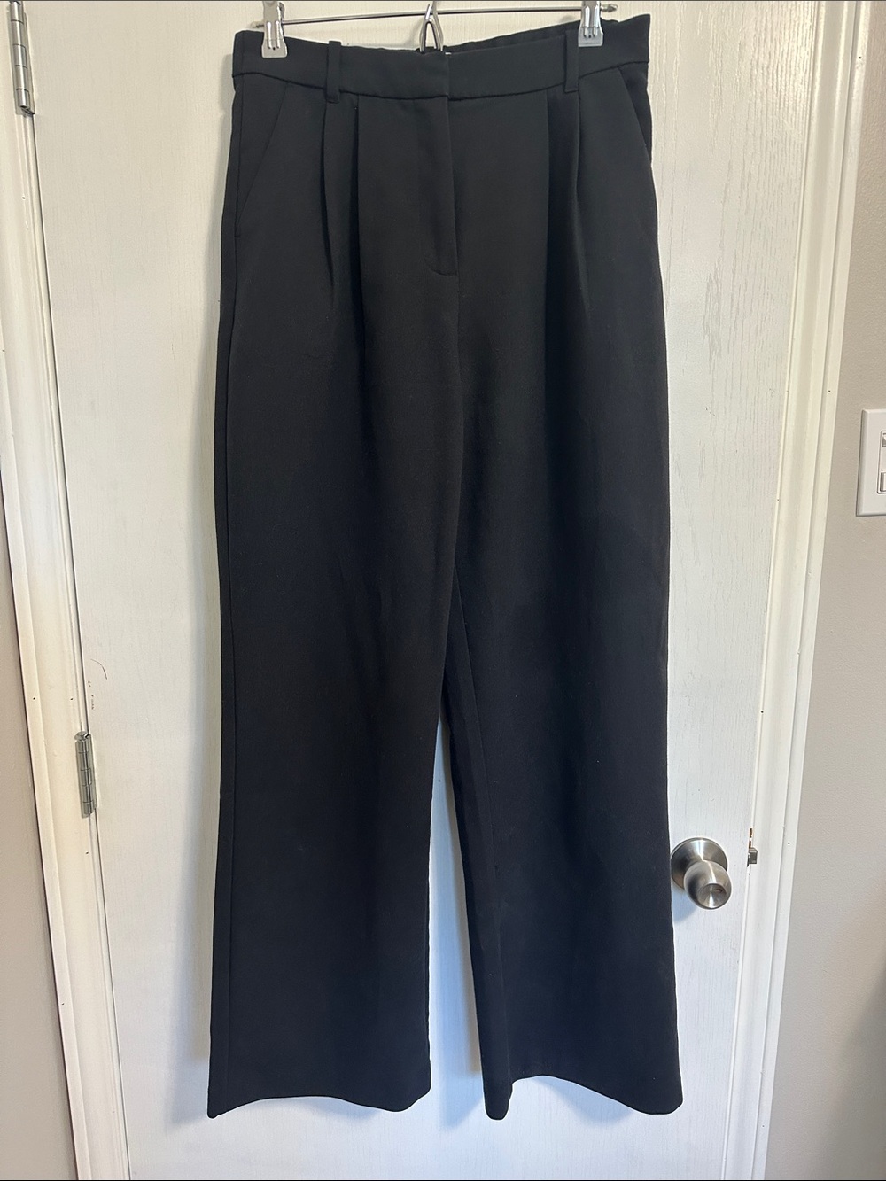 Abercrombie & Fitch Curve Love Sloane Wide Leg Tailored Pant LONG